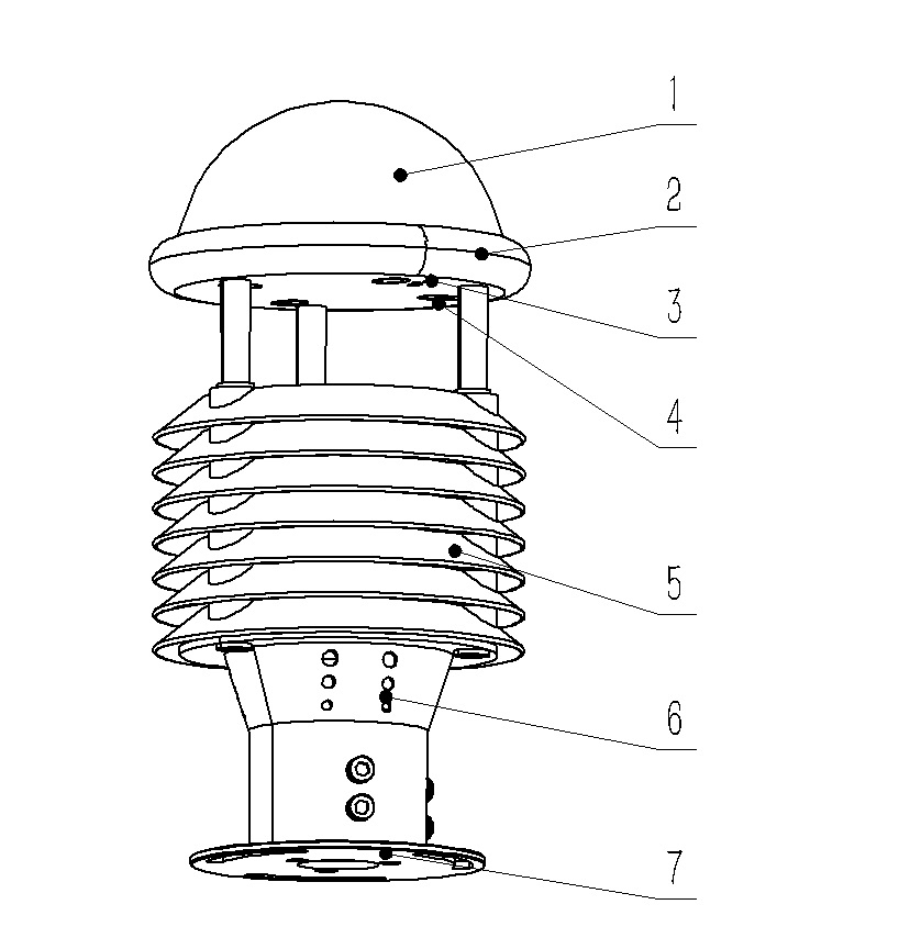 氣象環境監測傳感器結構圖